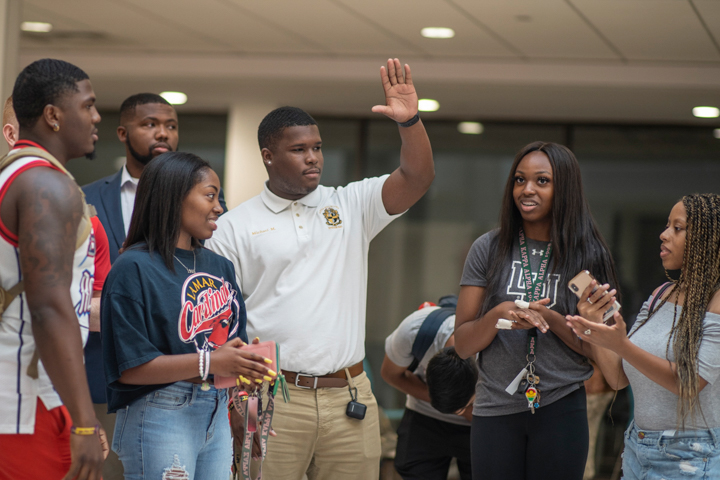 Homecoming court nominees were announced at the 2019 Homecoming kickoff in the Setzer Student Center, Sept. 23. UP photo by Noah Dawlearn