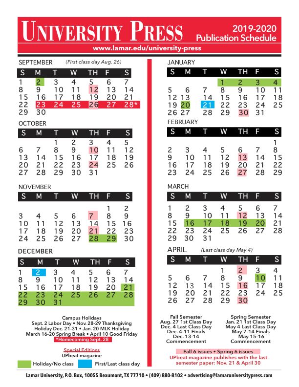 Distribution Dates and Locations