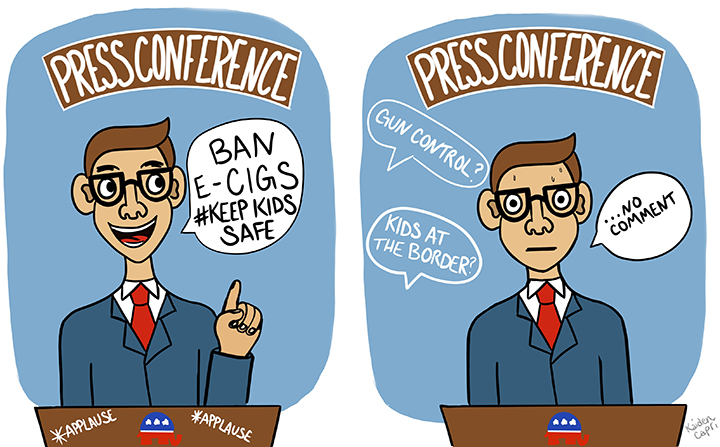 Editorial cartoon by Kaiden Richard