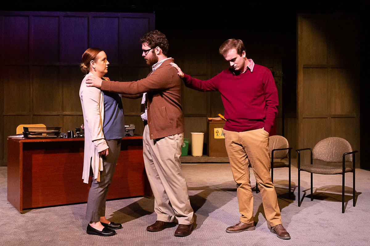 Caitllin Parker, left, Ed Seymour and Matt Hurt in a scene from "Luna Gale." Courtesy photo