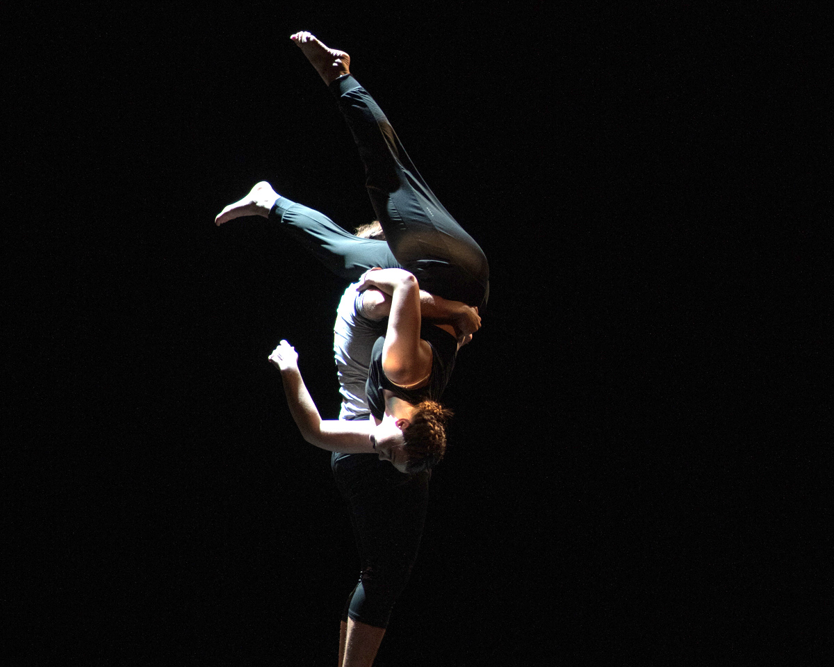 Lamar dance members rehearse for the Fall and Recovery in the University Theatre, Nov. 18. UP photo by Noah Dawlearn.