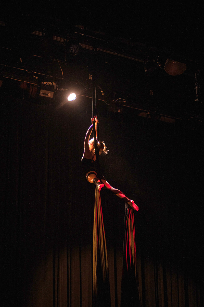 Lamar dance members rehearse for the Fall and Recovery in the University Theatre, Nov. 18. UP photo by Noah Dawlearn.