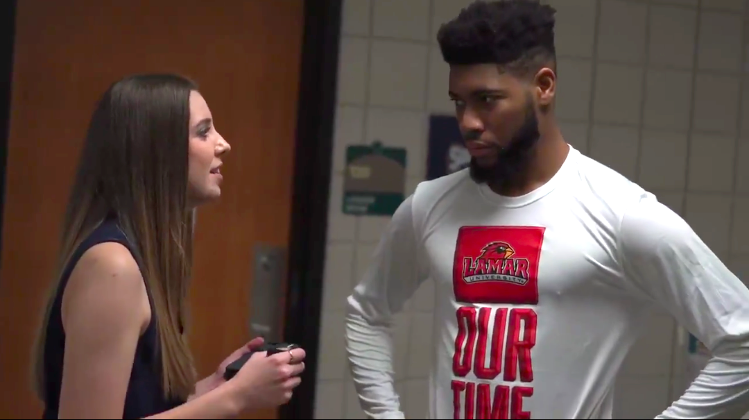 Sterling interviewing senior AJ Holmes