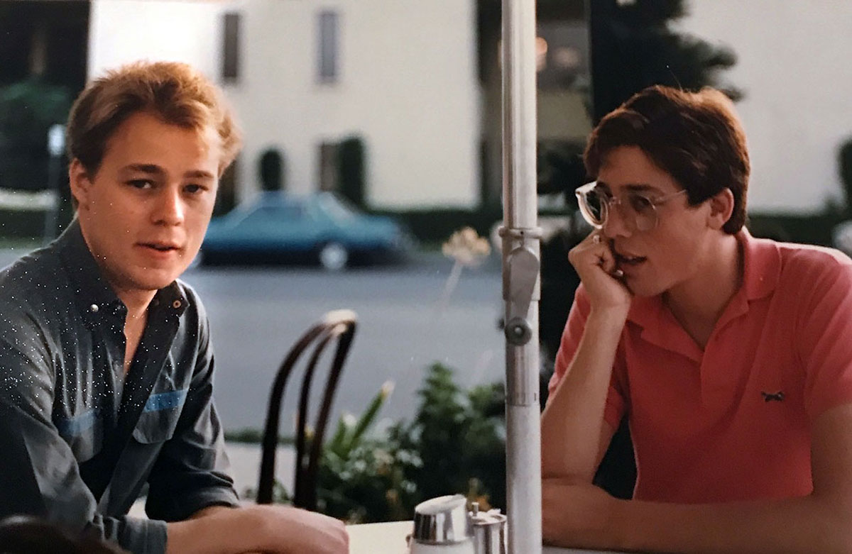 A 1983 photo of Kelly Asbury and Rob Minkoff, who directed Disney's "The Lion King."