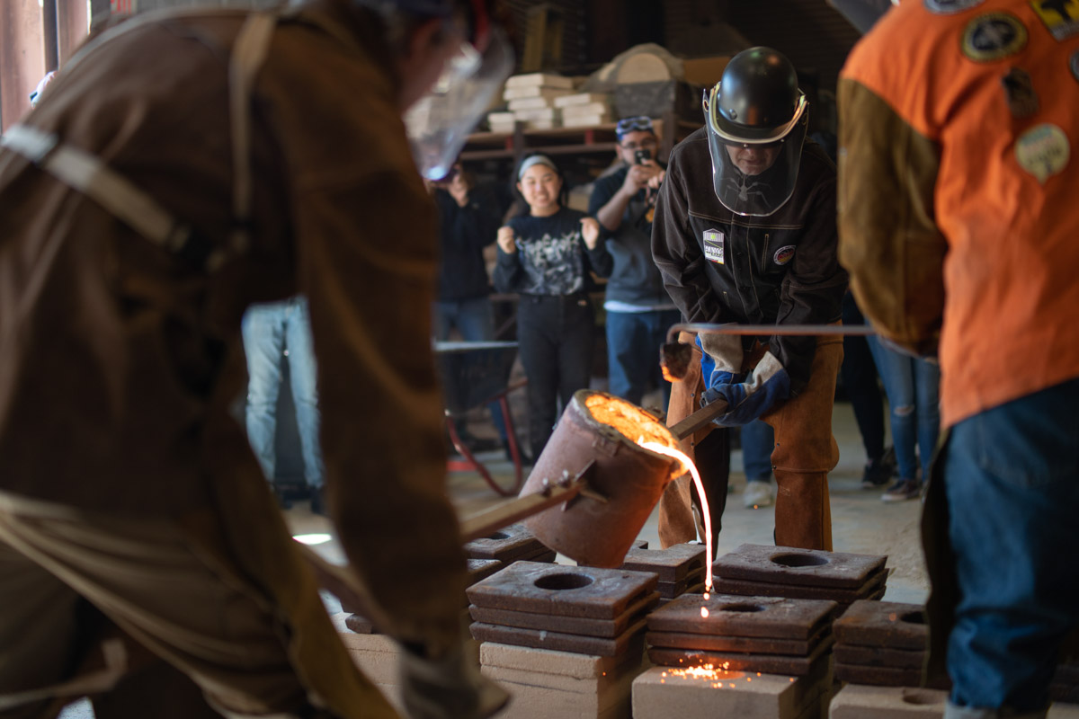 iron pour