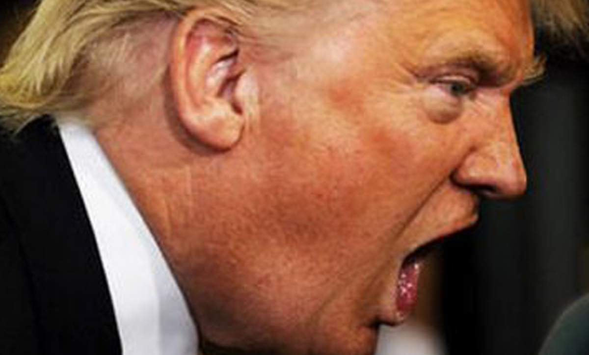Trump interrupts Biden in the presidential debate.