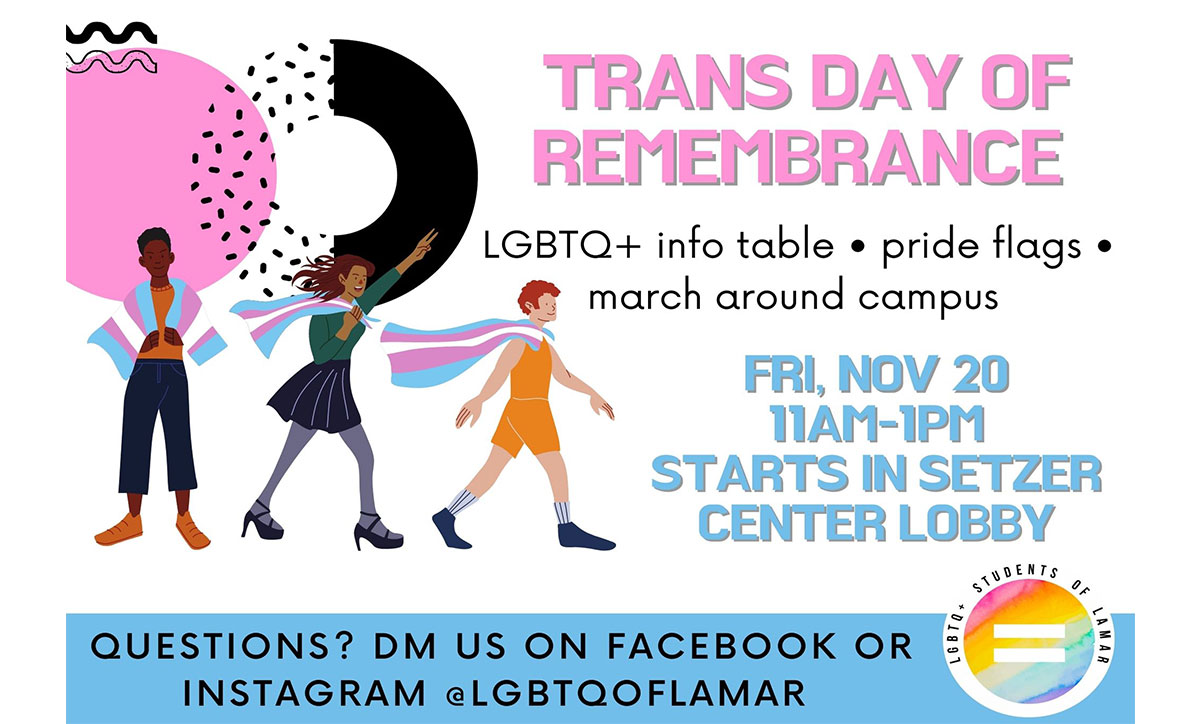 Trans Day of Remembrance march set for Nov. 20