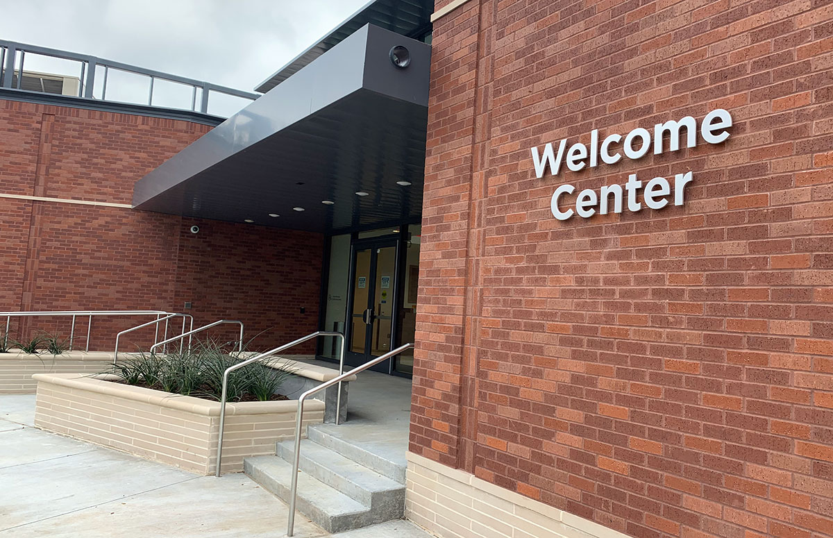 Lamar University's new Welcome Center opens officially at 1 p.m., March 25. UP photo by Tim Cohrs