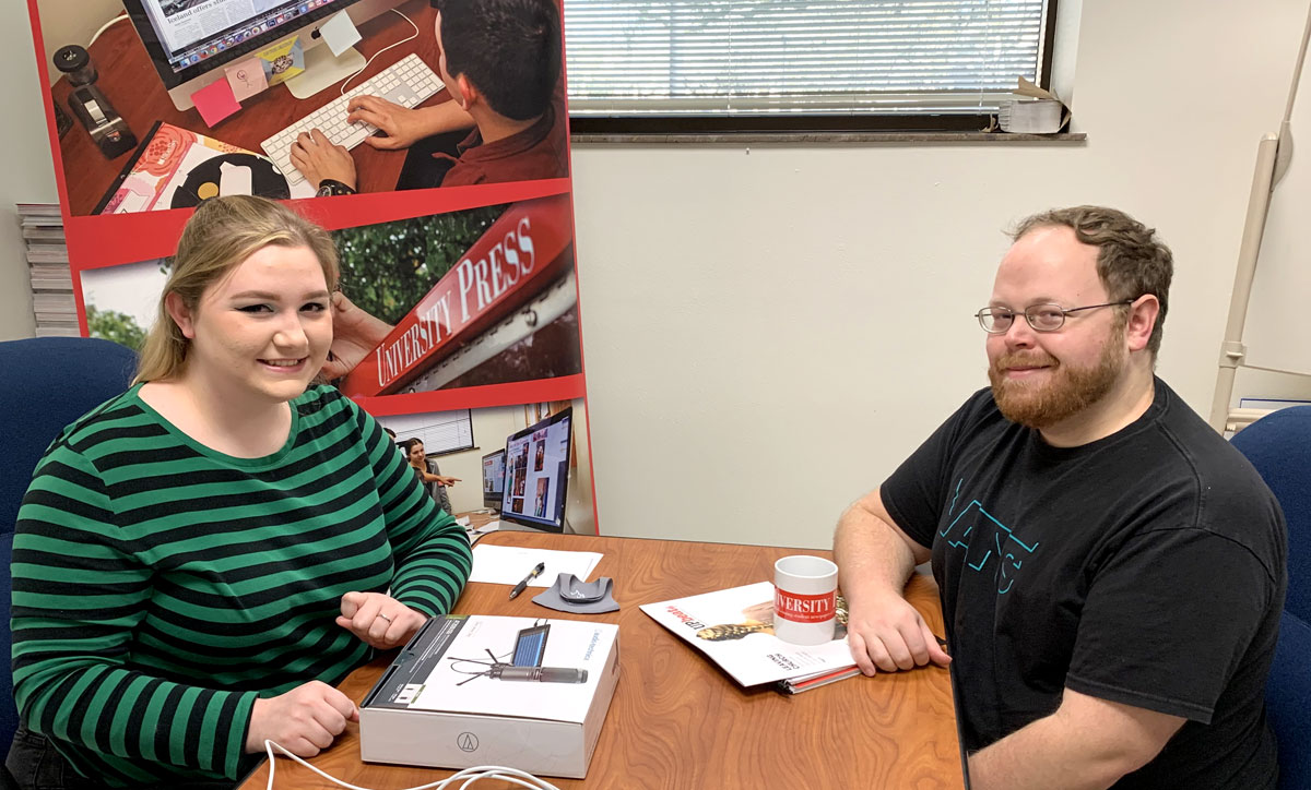 UP editor Olivia Malick and Jacob Dick, Beaumont Enterprise business reporter.