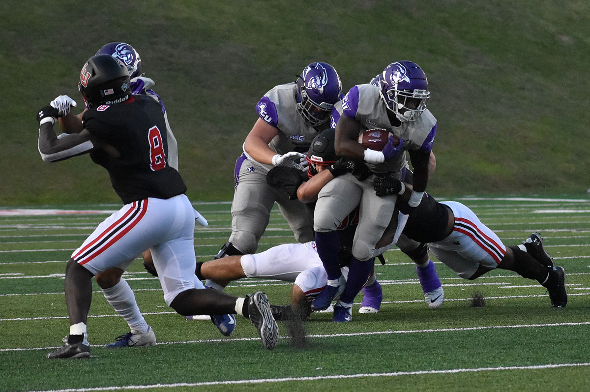 Abilene Christian University defetaed the Lamar University Cardinals 56-0 at Provost Umphrey Stadium, Sept. 25. UP photo by Keagan Smith