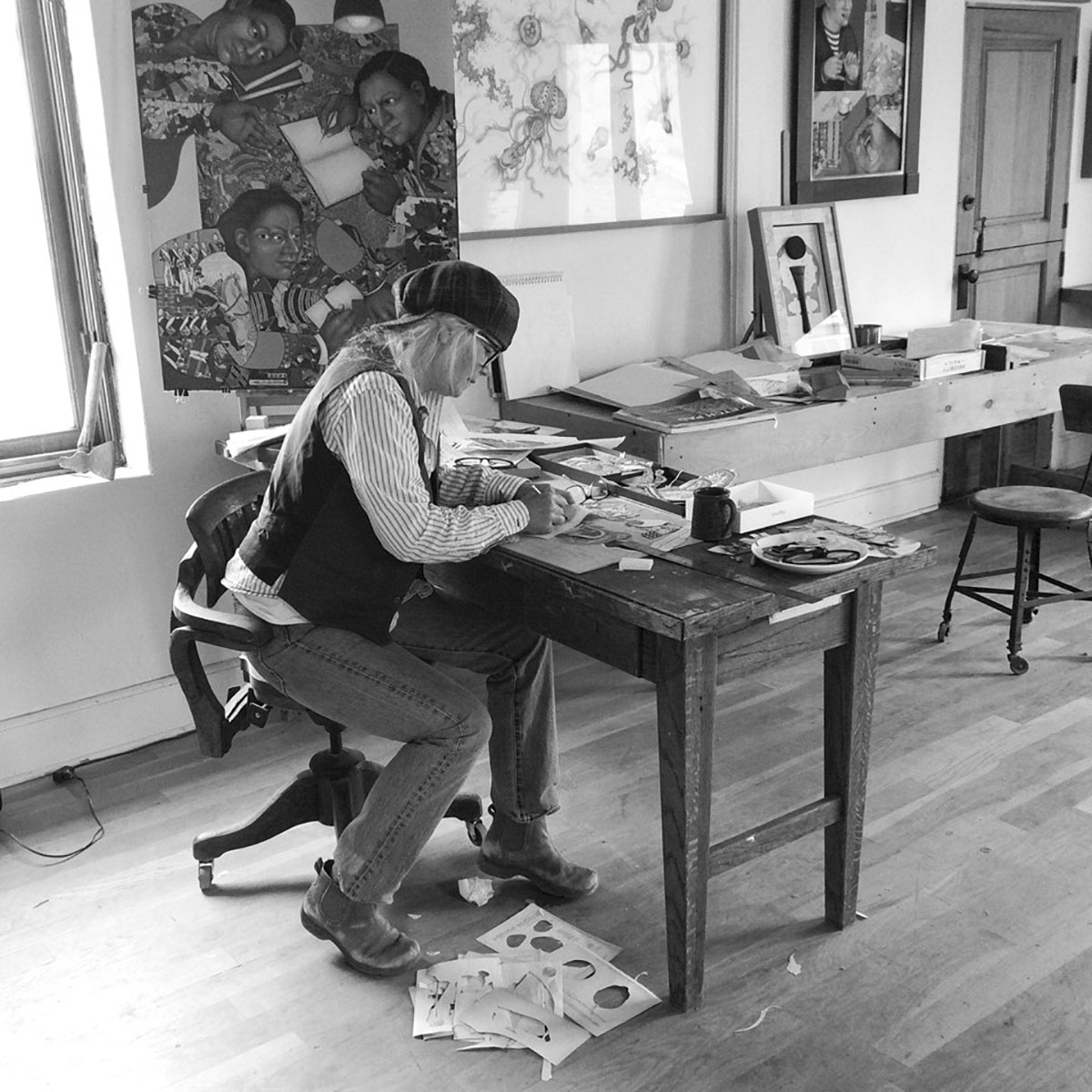 Julie Speed in her Marfa studio. Courtesy photo