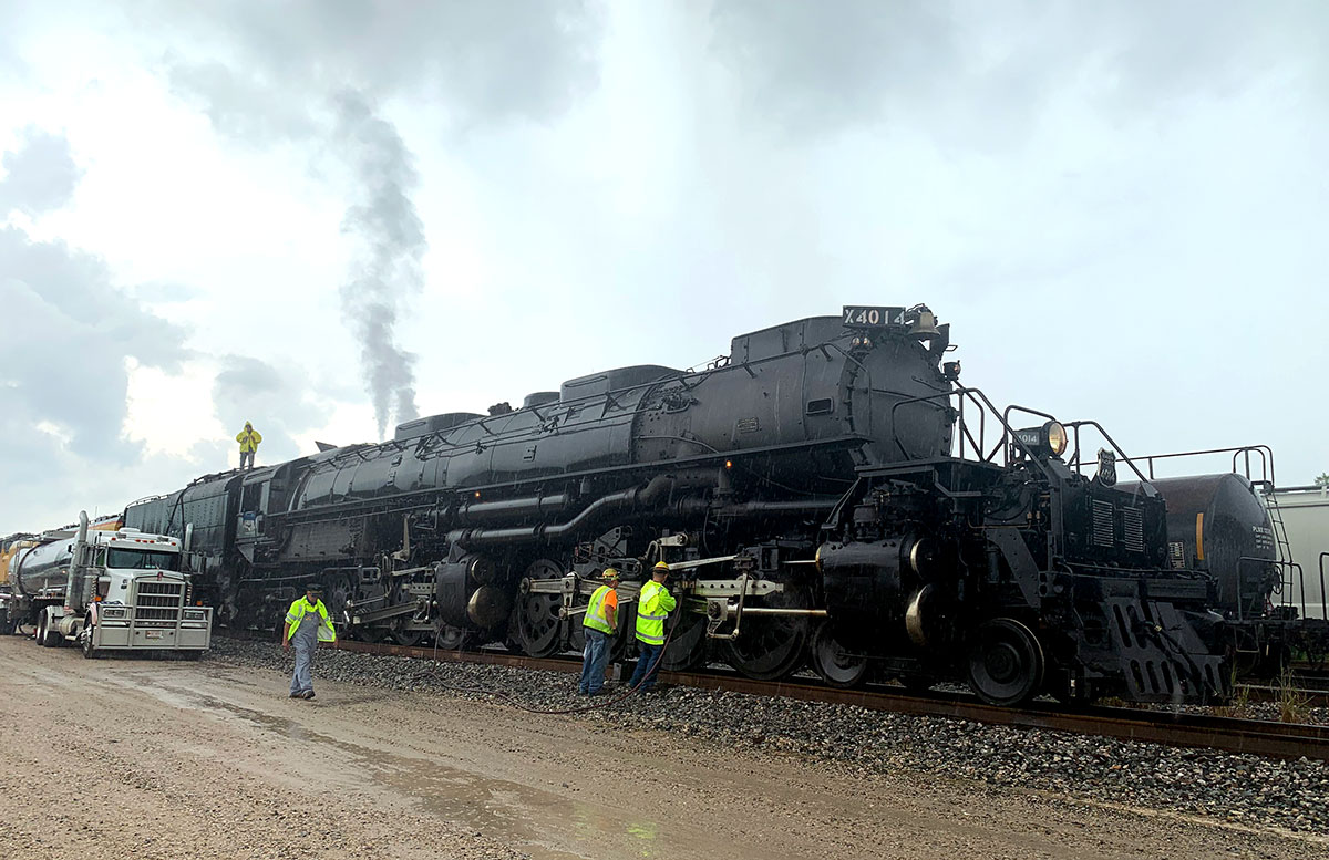 Union Pacific's Big Boy No. 4014 visited Beaumont, Aug. 18. Photo by Andy Coughlan