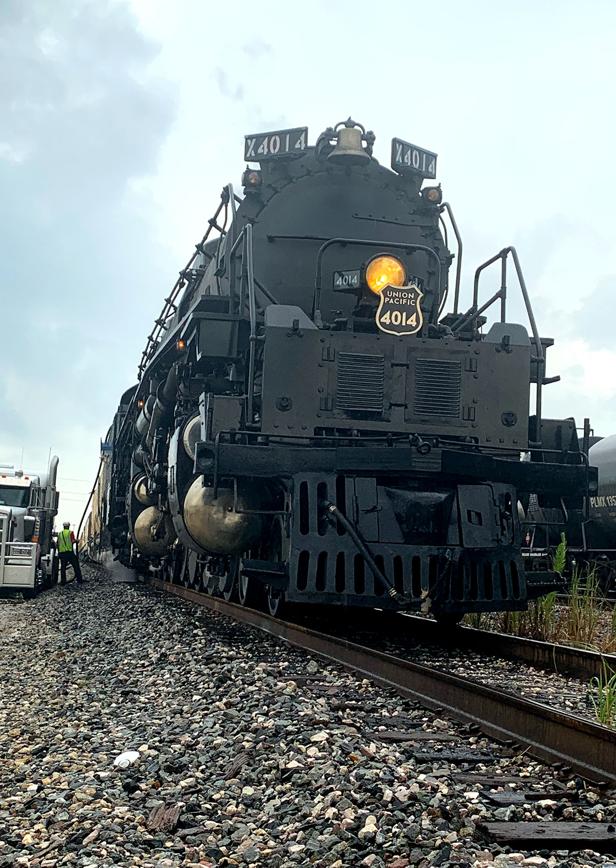 Union Pacific's Big Boy No. 4014 visited Beaumont, Aug. 18. Photo by Andy Coughlan
