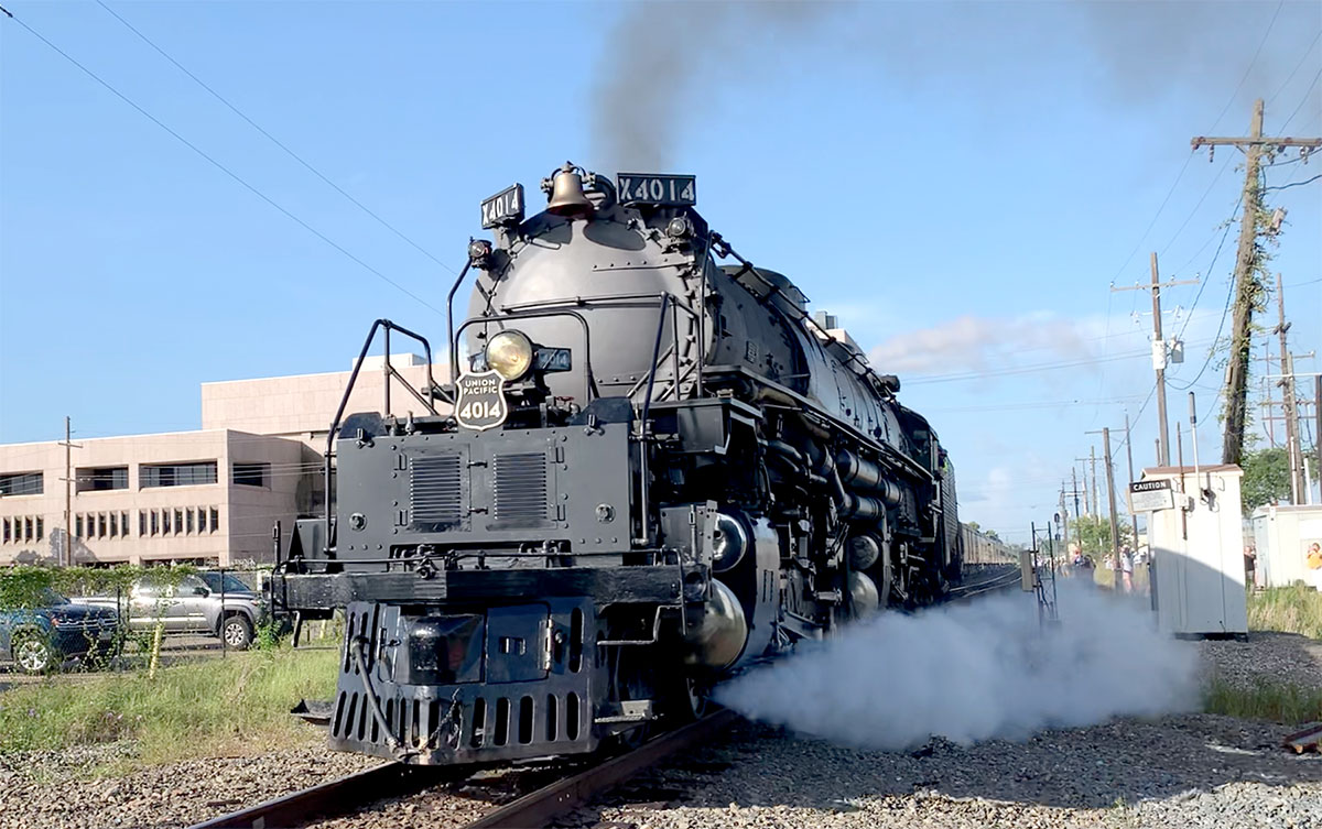 Union Pacific's Big Boy No. 4014 visited Beaumont, Au. 18. Photo by Andy Coughlan