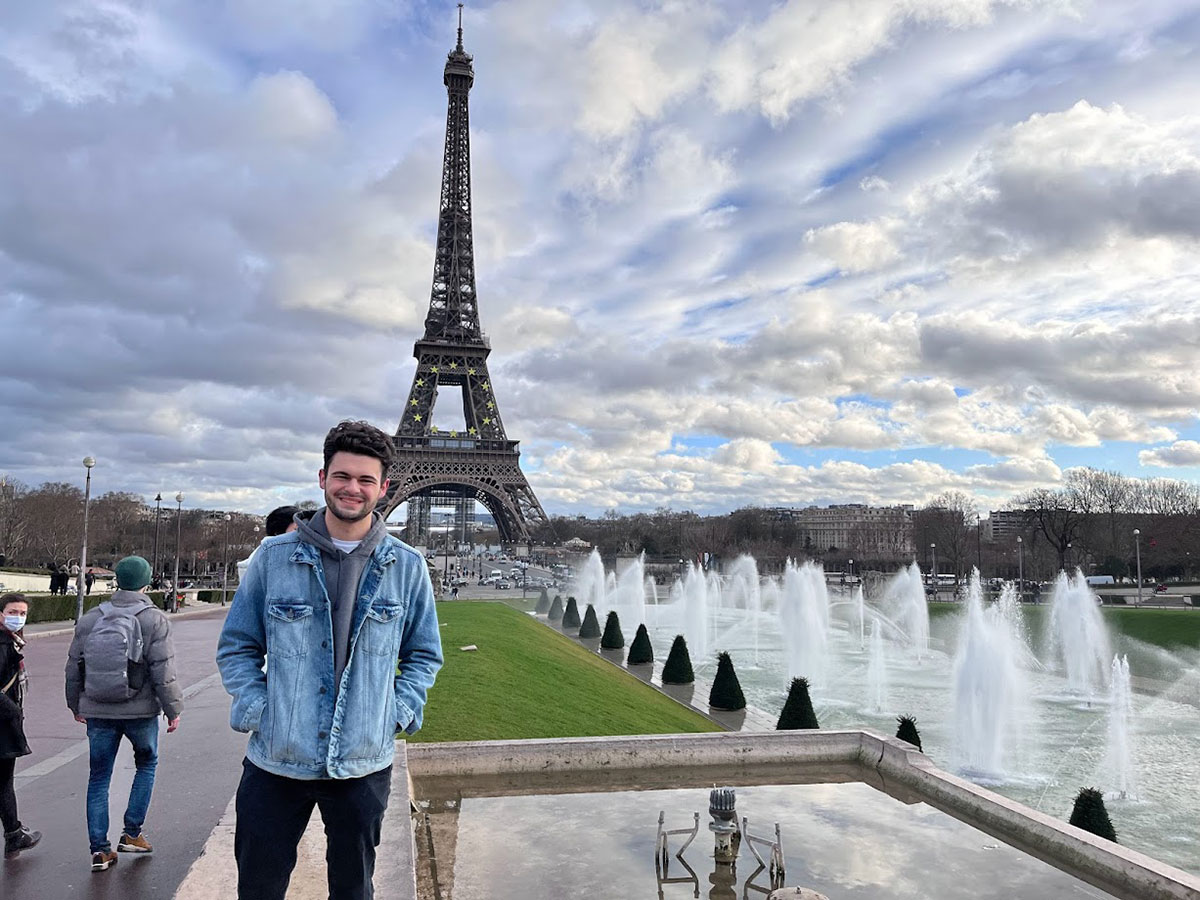 Caleb Parker in Paris. Courtesy photo