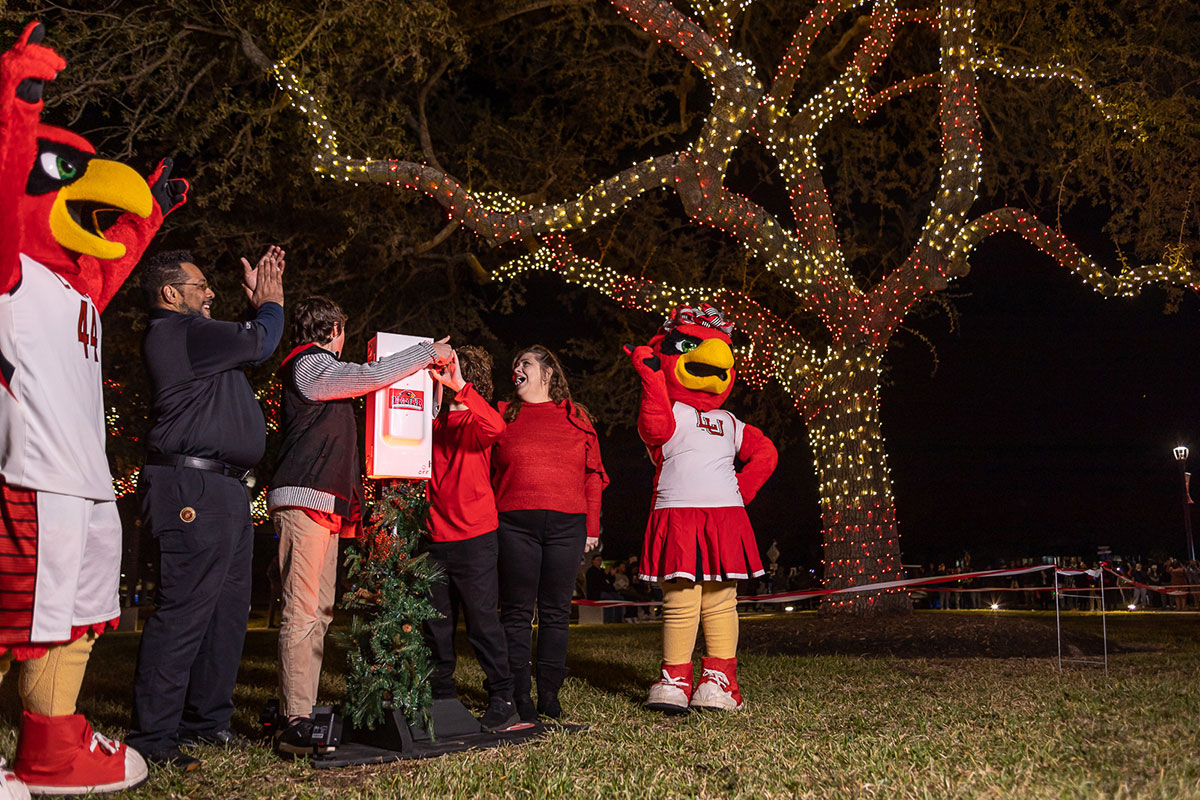 Cardinal Lights illuminate campus