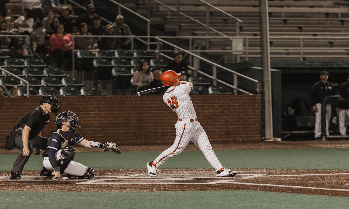 Catcher Kyle Harper blasted his first home run of the year in the win vs Mount St. Mary's.