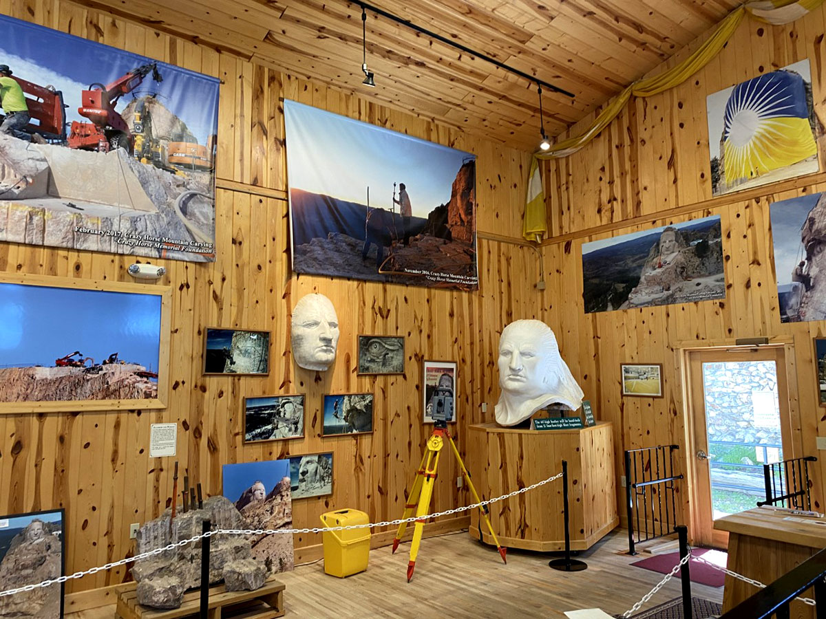 Statues in the Mountain Carving Gallery.