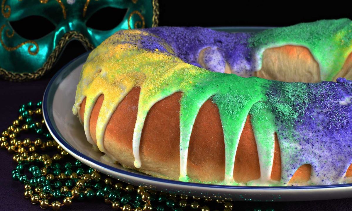 A king cake from Rao's Bakery in Port Arthur.