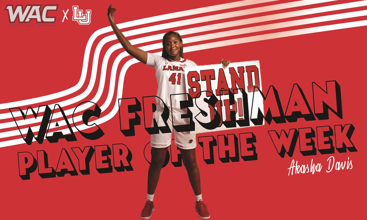 LU's Davis wins WAC Freshman of the Week