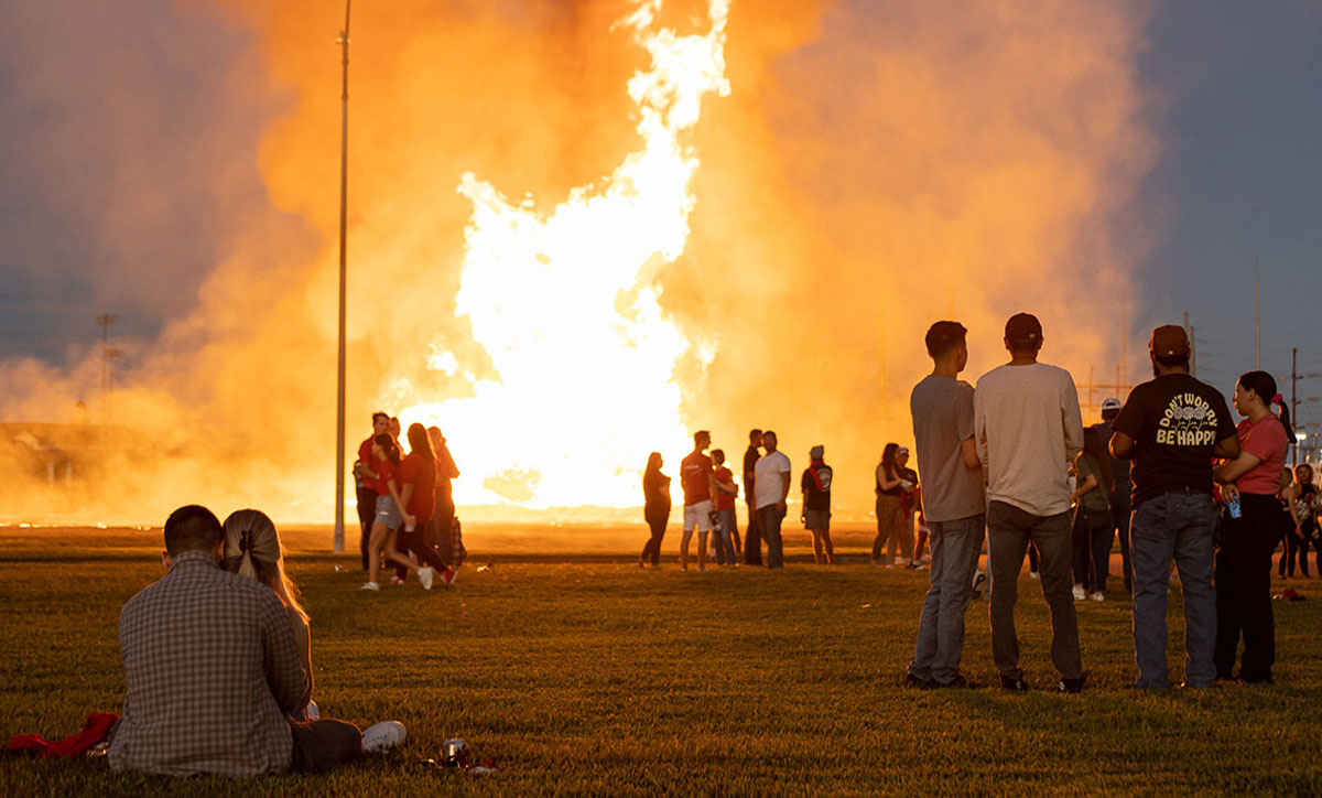 Pep rally fires up spirit