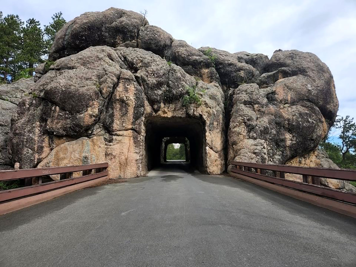 A tunnel on the highway on our route to Montana.