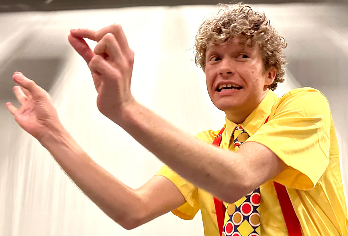 Bailey Jenkins plays Spongebob in "The SpongBob Musical" through May 20. Courtesy photo.