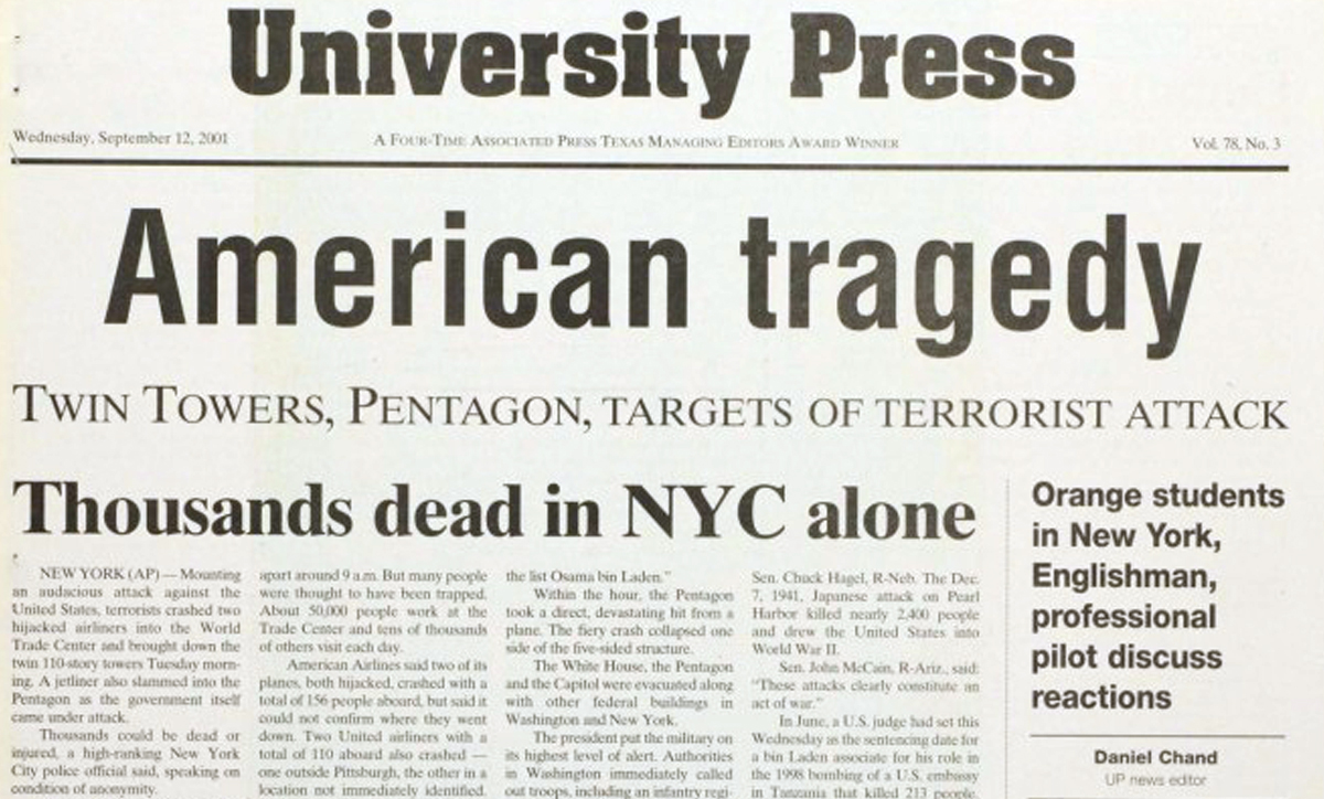 Students reflect on impact of 9/11