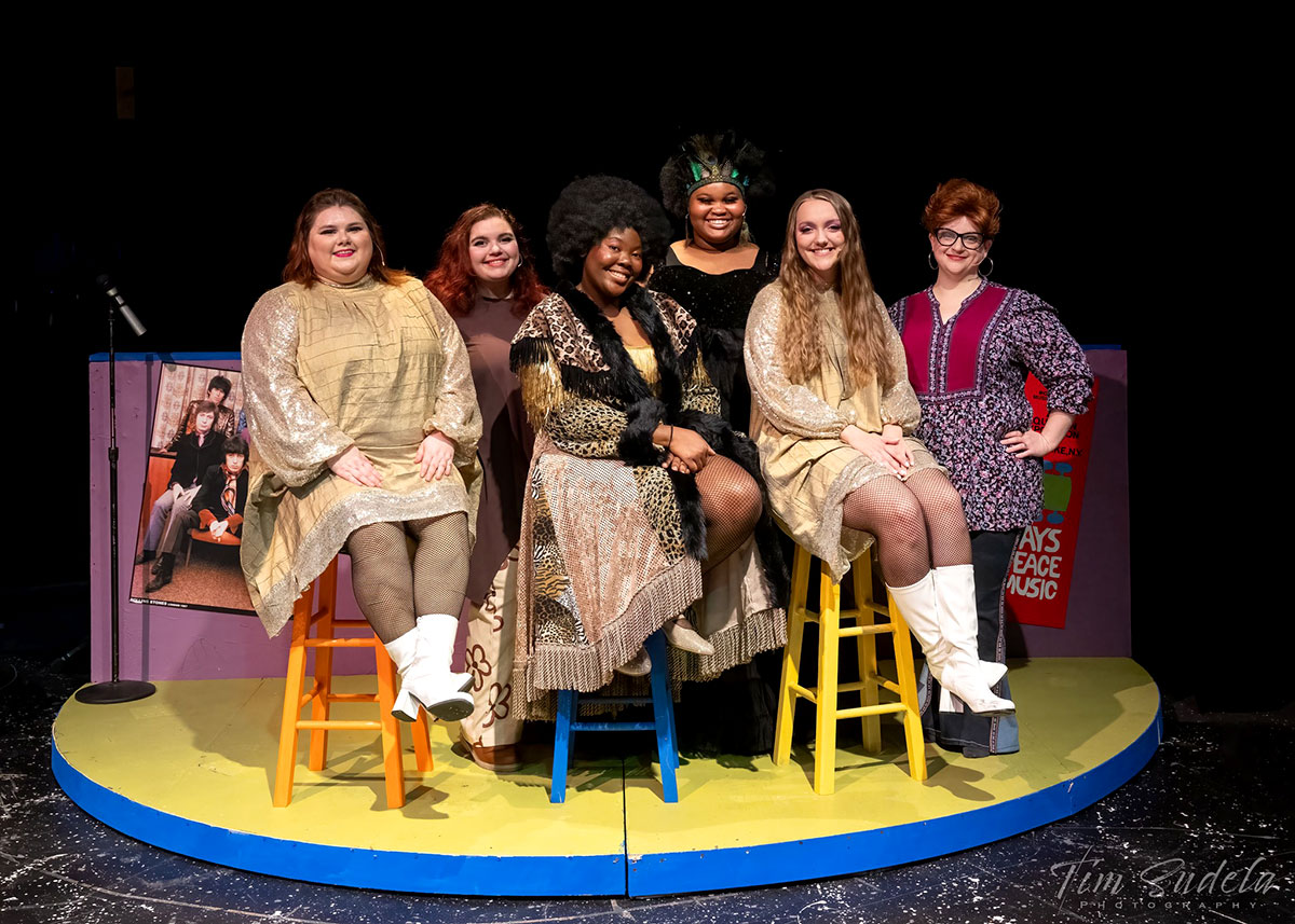 The cast of Beehive which continues through Feb. 3. Courtesy photo.