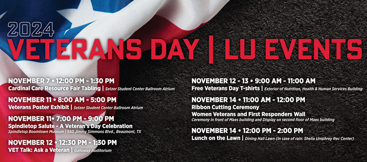 Veterans day events set for Nov. 7-14