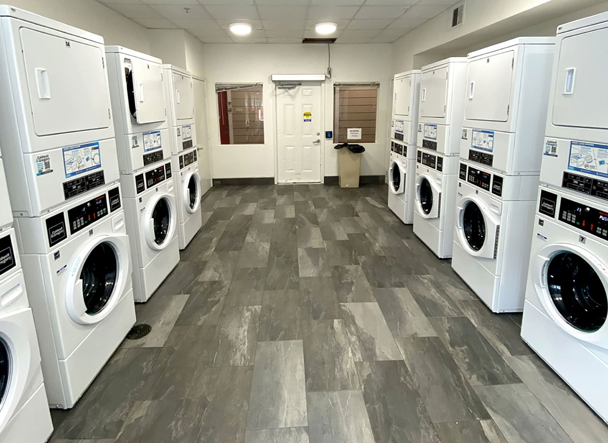 The updated laundry facility in Monroe Hall. UP photo by Kami Greene.