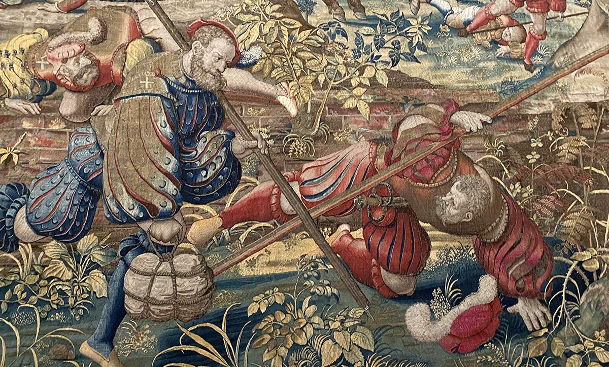 Tapestry exhibit depicts historic Battle of Pavia