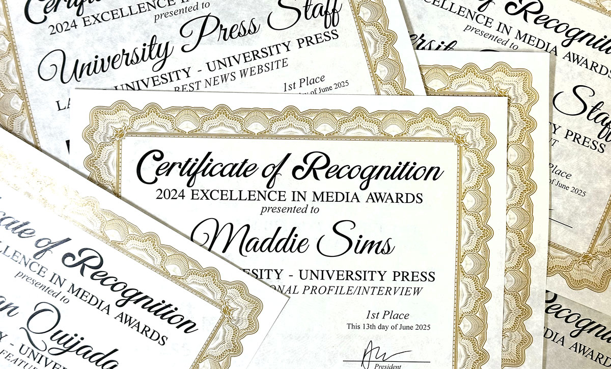 LU student media earns 16 awards at Press Club