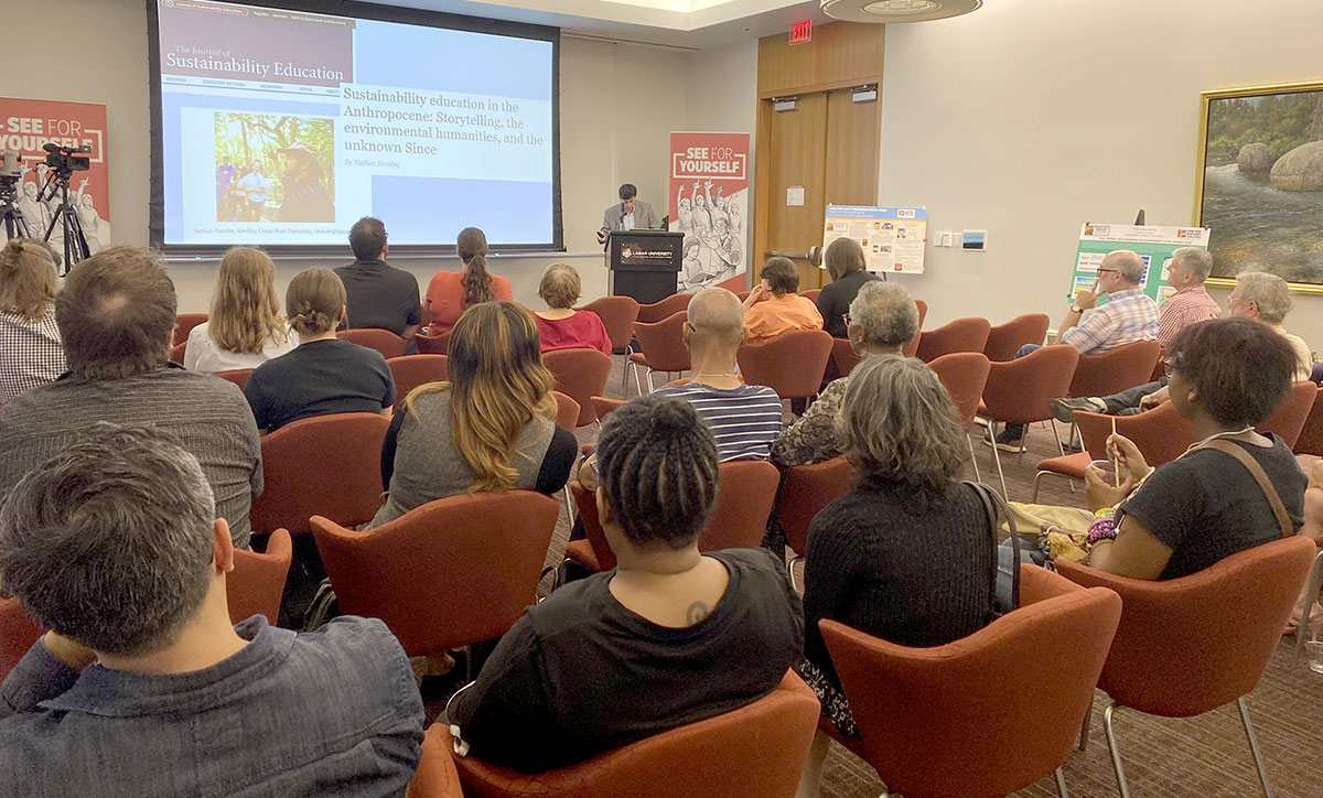 Storytelling in the greater Gulf LeJeune presents keynote address at symposium